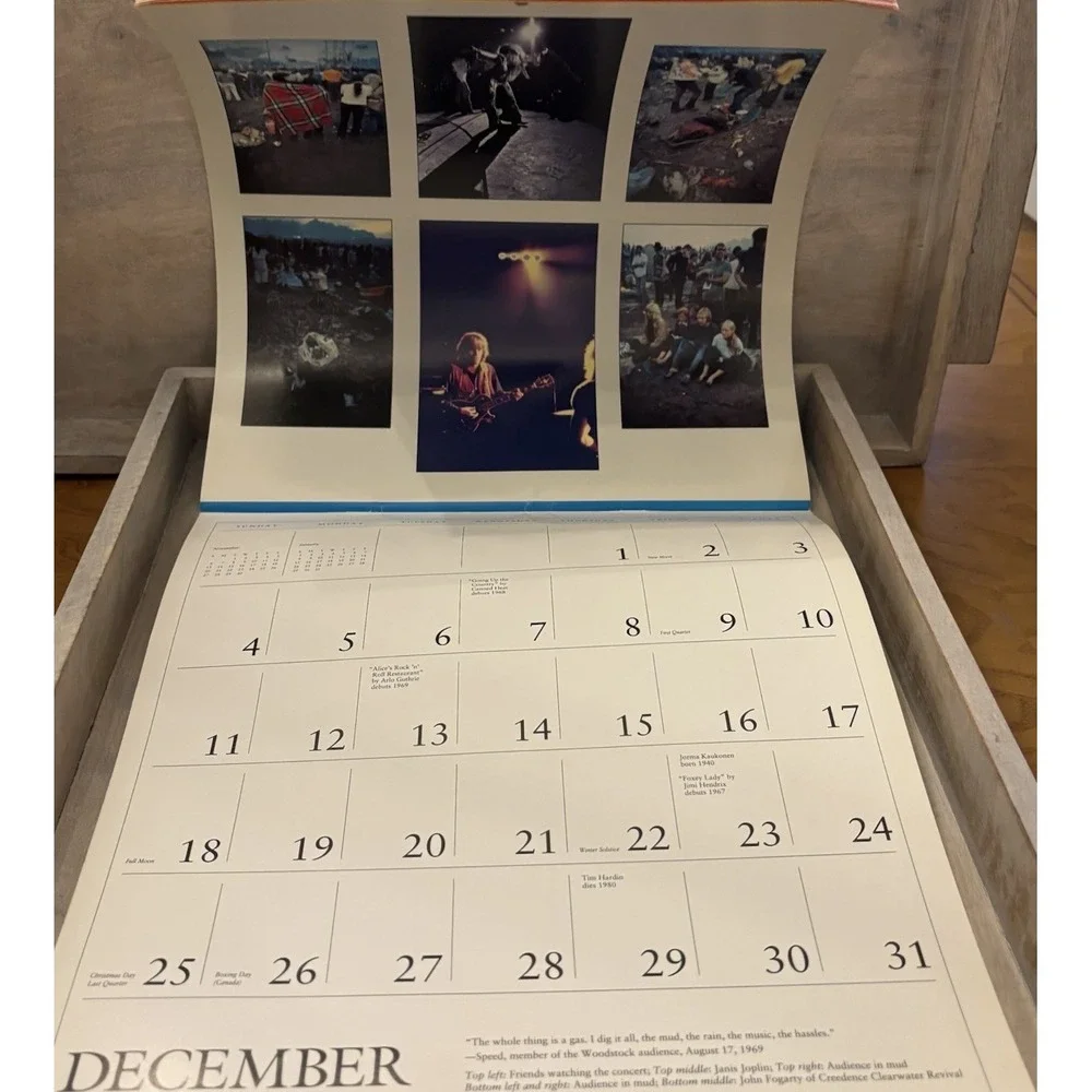 1994‎ Calendar - Remembering Woodstock The 25th Anniversary